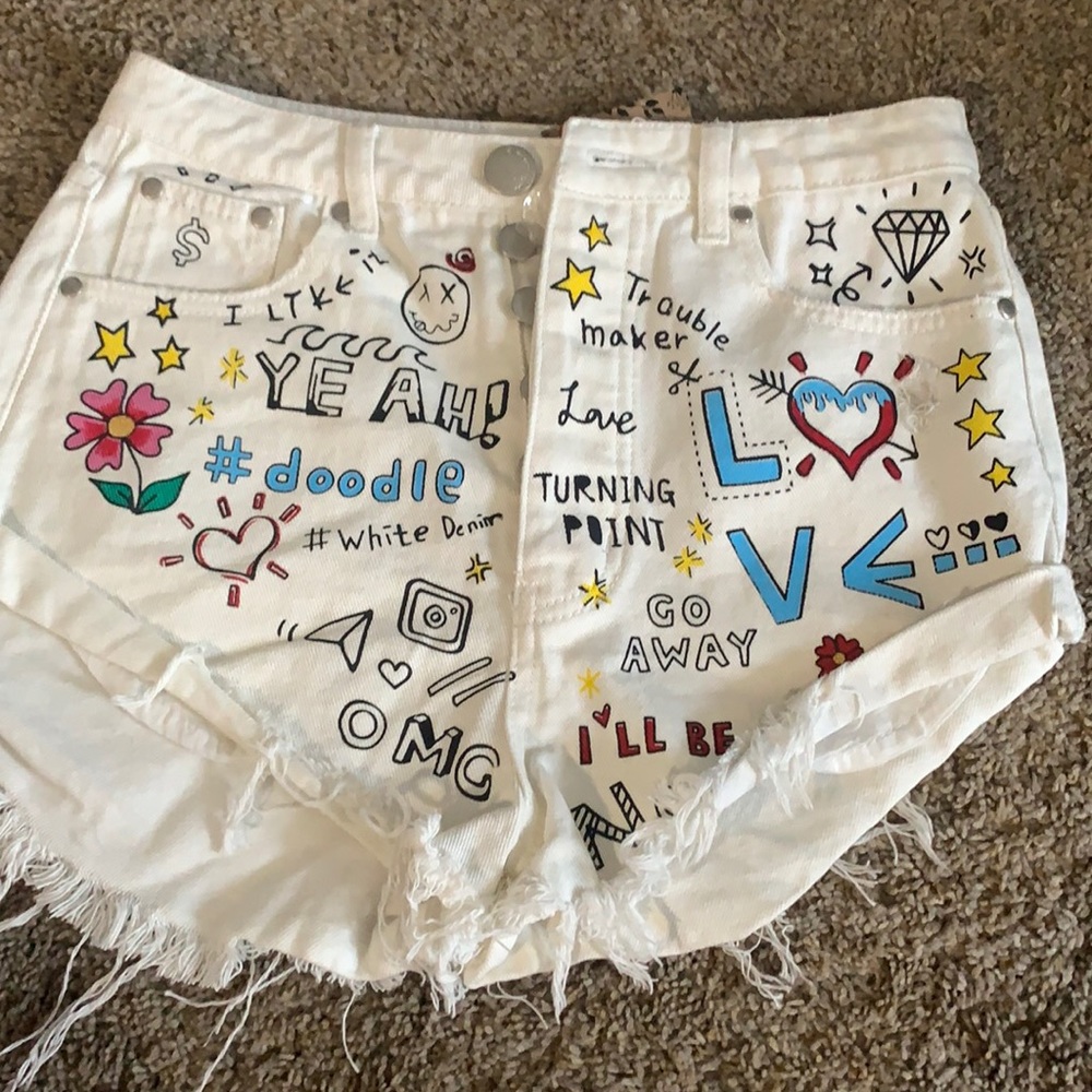 white shorts